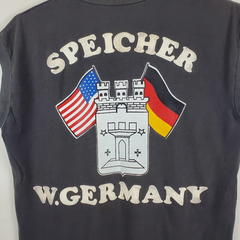 1982 Harley Davidson Motorcycles West Germany T Shirt SOVIET Era M Sleeveless